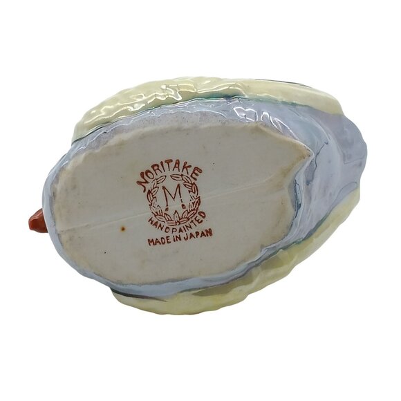 Antique Noritake Lusterware Swan Small Salt Celler, Lovely Sheen M Wreath - Picture 4 of 4